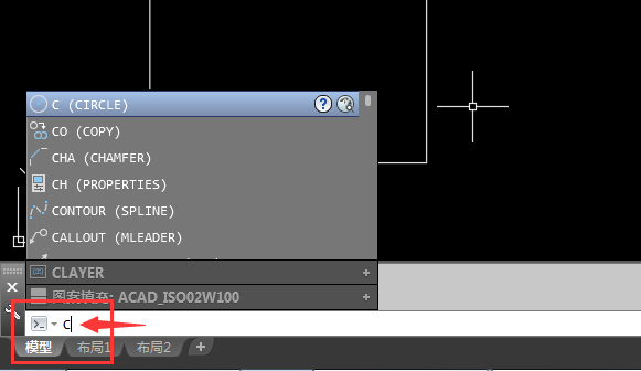 2018cad矩形里面画相切圆的方法