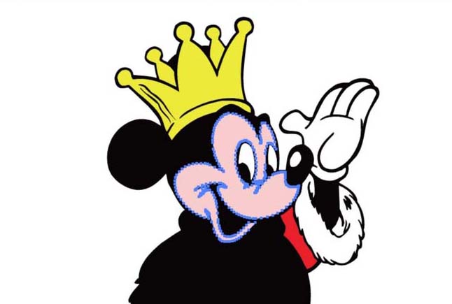 怎么用AI设计米奇国王图案