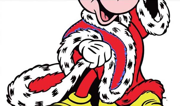 怎么用AI设计米奇国王图案