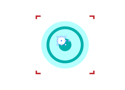 怎么用AI矩形与椭圆设计眼球扫描