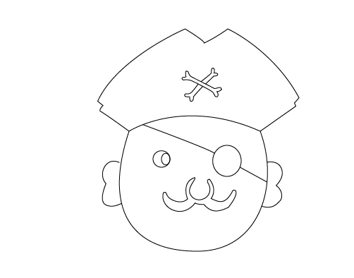 怎么用AI钢笔工具画海盗