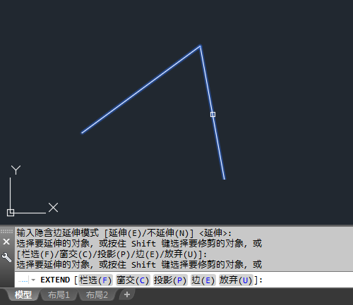 CAD延伸不了的解决方法