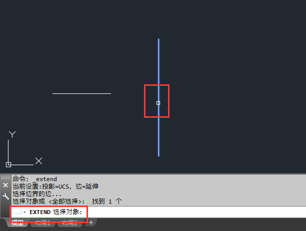 cad直线延伸命令EX怎么使用