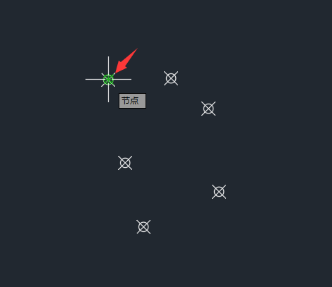 CAD节点设置捕捉连线