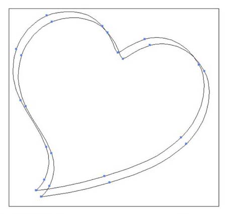 ai怎么设计心形标签