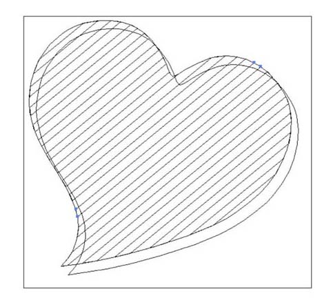 ai怎么设计心形标签