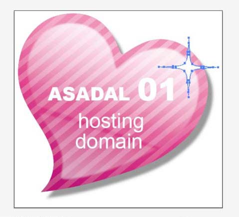 ai怎么设计心形标签