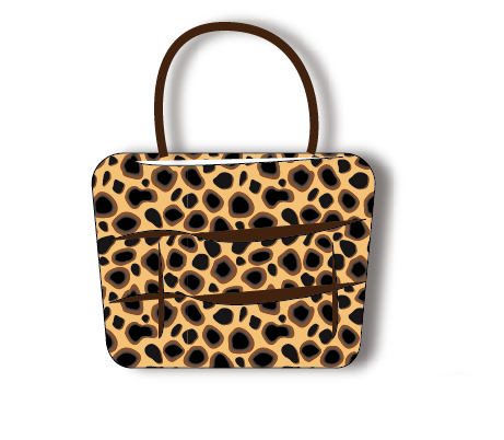 ai怎么设计豹纹手提包