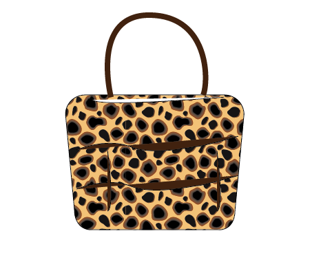 ai怎么设计豹纹手提包