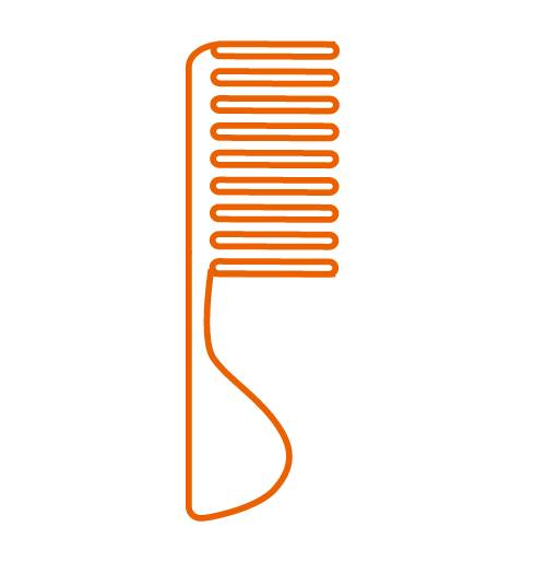 ai怎么设计梳子图案