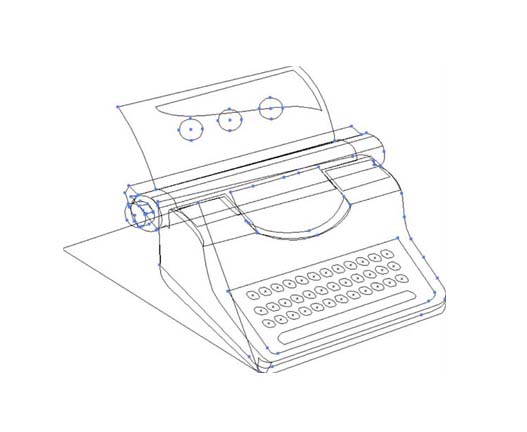 AI怎么设计打字机效果图