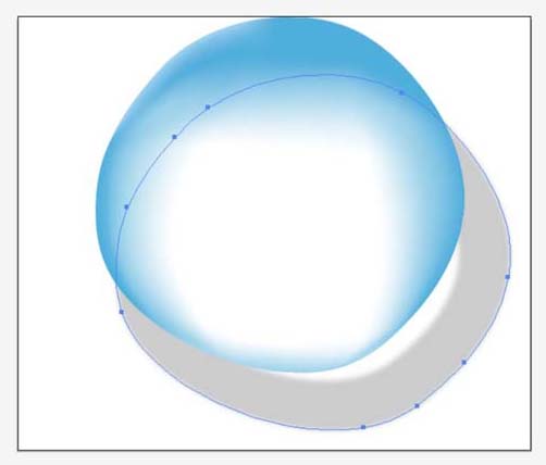 ai怎么用网格工具填充水滴透明效果