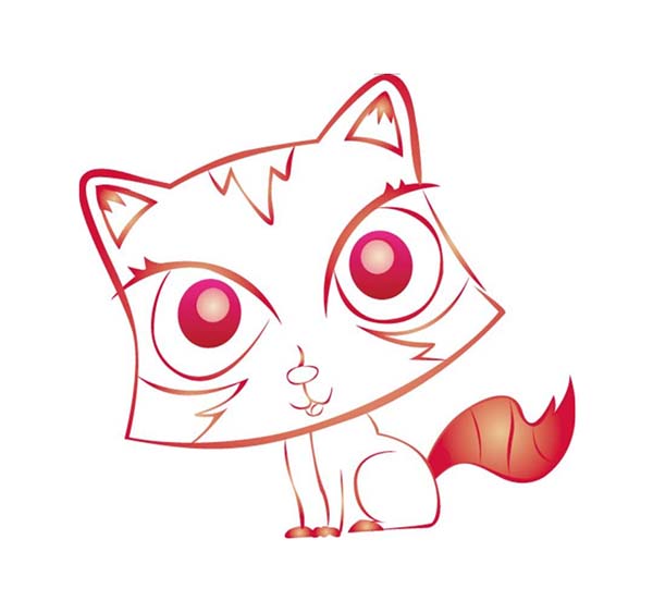 ai怎么画小猫简笔画