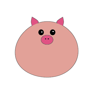 ai怎么设计可爱的小猪