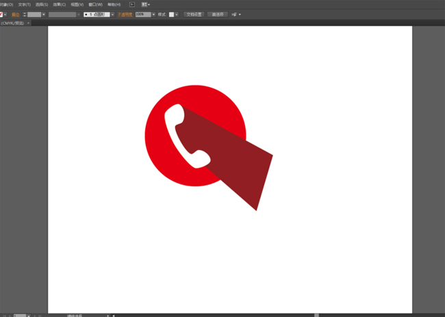 怎么用ai画电话图标