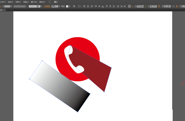 怎么用ai画电话图标