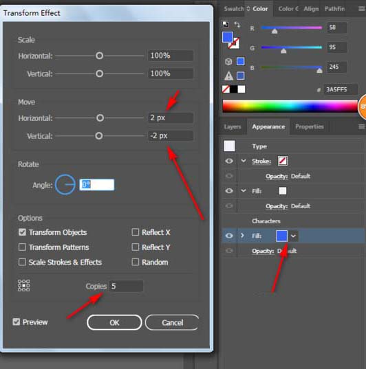 ai添加文字阴影效果