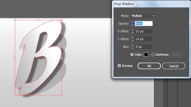 AI怎么设计立体阴影文字