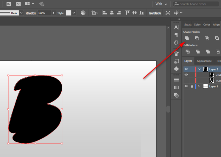 AI怎么设计立体阴影文字