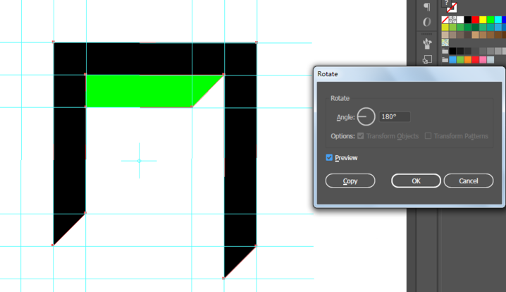 ai怎么画循环正方形