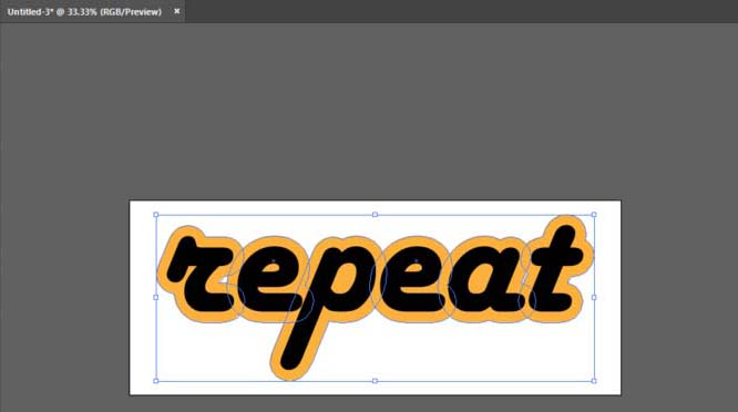 ai怎么给字体多层描边