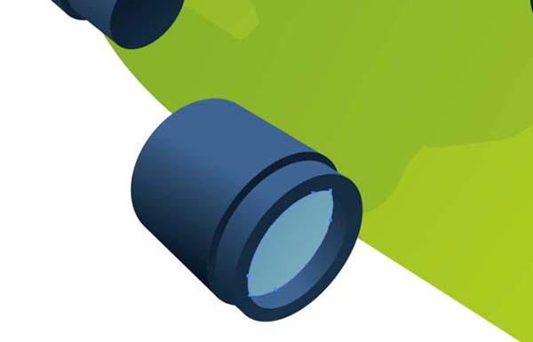 怎么用ai画望远镜