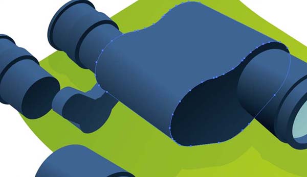 怎么用ai画望远镜