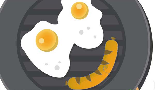 ai怎么画平锅做煎包