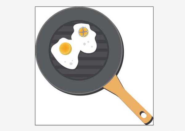 ai怎么画平锅做煎包