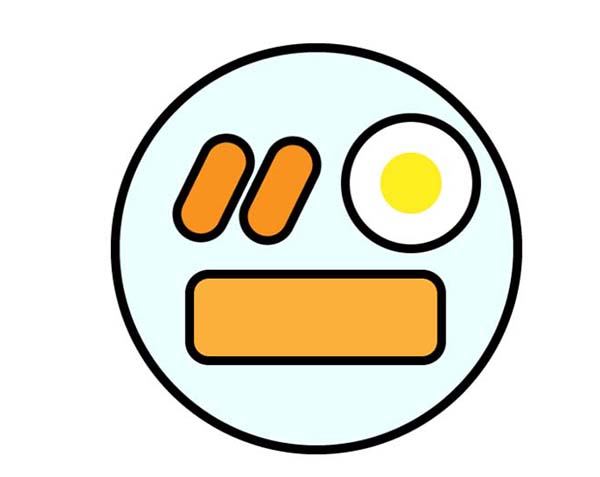 ai怎么画早餐图标