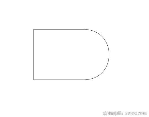 ai怎么把矩形右边改弧形