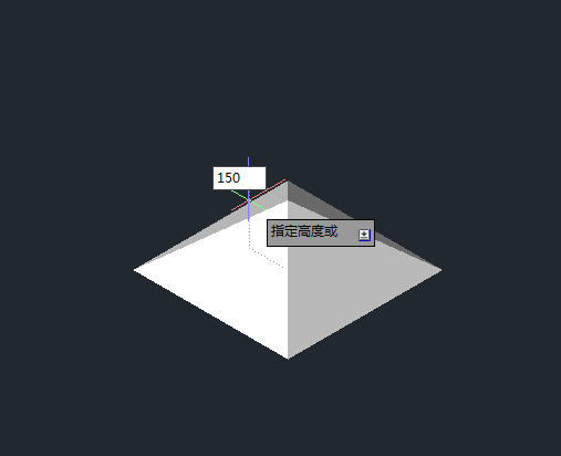 CAD2014怎么画棱锥体