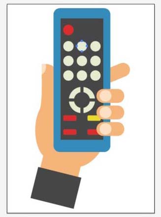 ai怎么画手拿遥控器