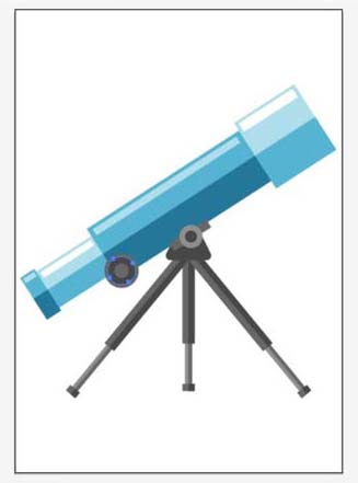 ai怎么画天文望远镜