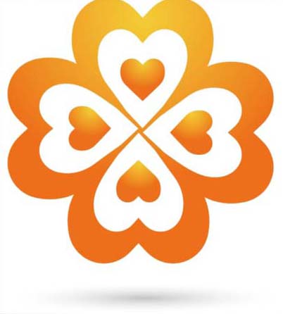 ai怎么画心形梦幻花朵