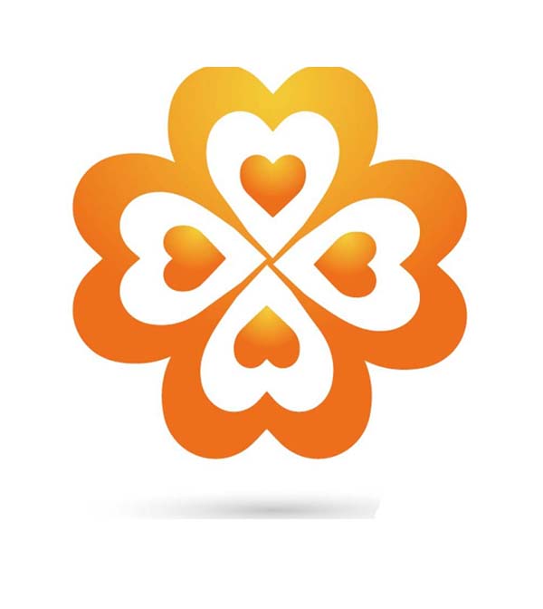 ai怎么画心形梦幻花朵