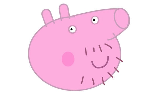 ai怎么画佩琪的猪爸爸