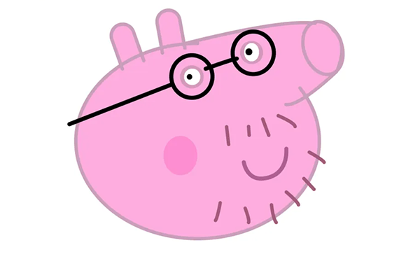 ai怎么画佩琪的猪爸爸