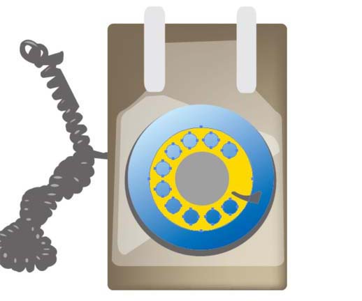 ai怎么画拨号电话效果图