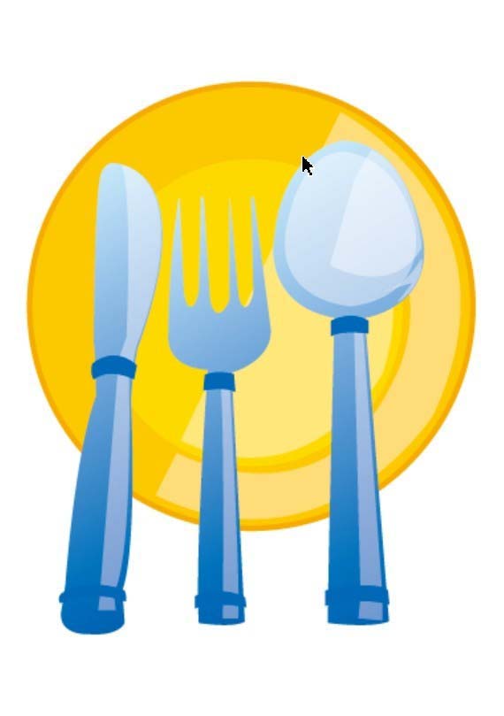 ai怎么画餐具效果图