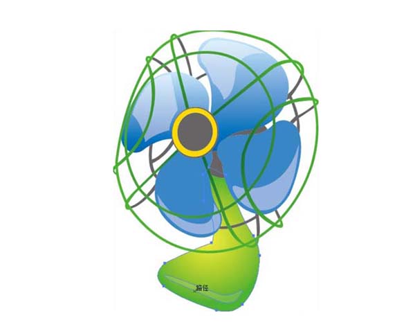 ai怎么画电风扇效果图