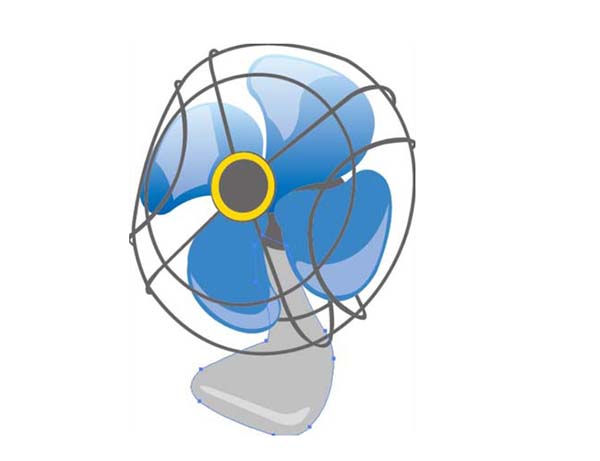 ai怎么画电风扇效果图