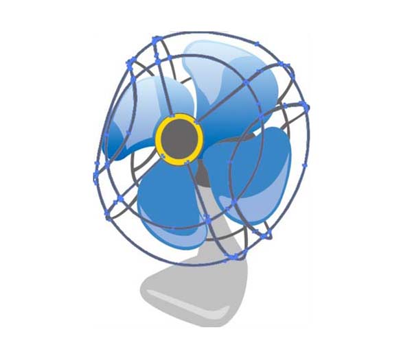 ai怎么画电风扇效果图