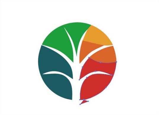 ai怎么画花朵样式的LOGO效果