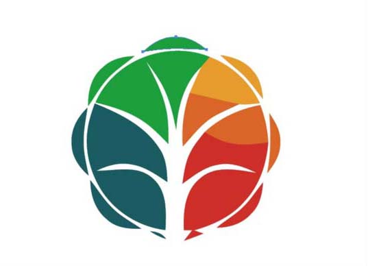 ai怎么画花朵样式的LOGO效果