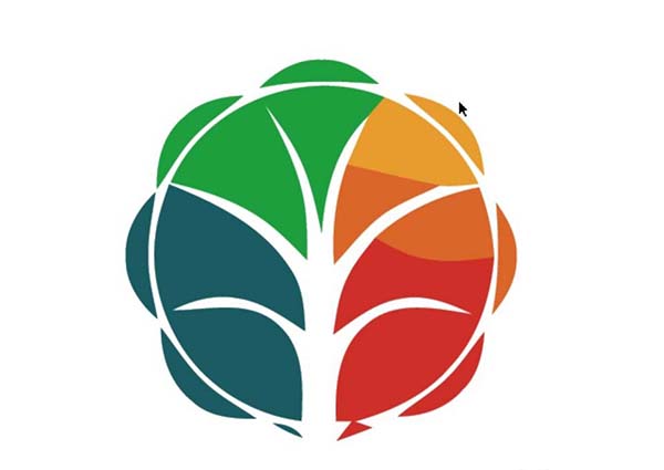 ai怎么画花朵样式的LOGO效果