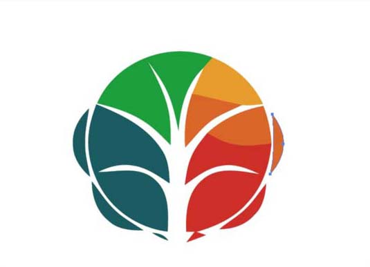 ai怎么画花朵样式的LOGO效果