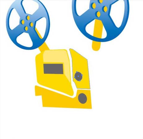 老式放映机怎么用AI设计