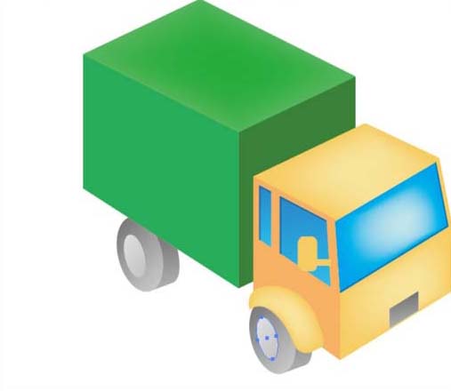 ai怎么画货车图案