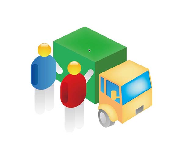 ai怎么画货车图案